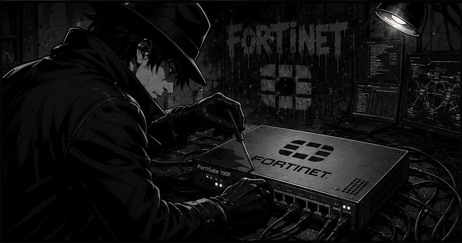 Der Spion manipuliert ein Fortinet-System